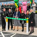 The new BP fuel garage and store on Welham Road, Malton. Mayor Di Keal cut the ribbon along with regional and local management.  
Image ©Darren Casey