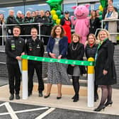 The new BP fuel garage and store on Welham Road, Malton. Mayor Di Keal cut the ribbon along with regional and local management.  
Image ©Darren Casey