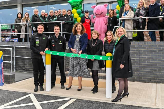 The new BP fuel garage and store on Welham Road, Malton. Mayor Di Keal cut the ribbon along with regional and local management.
Image ©Darren Casey