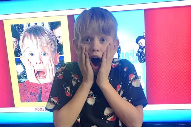 Tyler Stringer, 11 , of Whitby - who bears an uncanny resemblance to Home Alone character Kevin McCallister.
picture supplied by Emie di Marino / SWNS