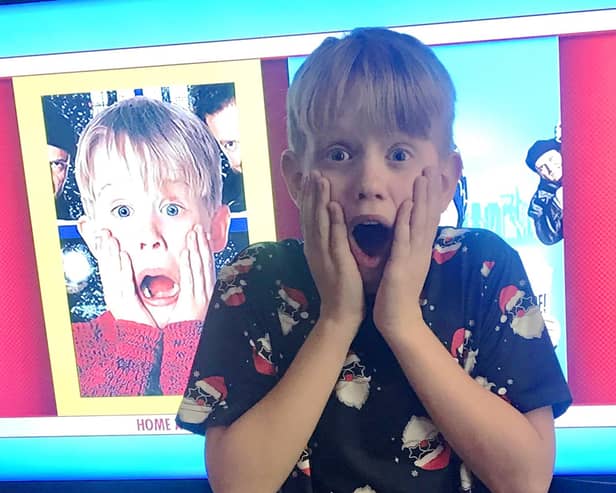 Tyler Stringer, 11 , of Whitby - who bears an uncanny resemblance to Home Alone character Kevin McCallister.
picture supplied by Emie di Marino / SWNS