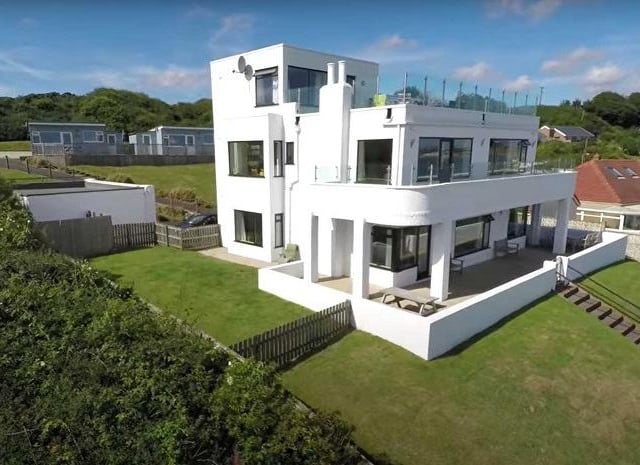 View of the house with its terraces that all enjoy the glorious sea views stretching to Filey and Bempton Cliffs.