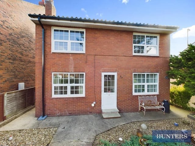 This two bedroom and one bathroom flat is for sale with Hunters with a guide price of £110,000.