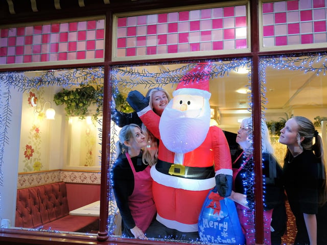 Getting the window at Emma's.