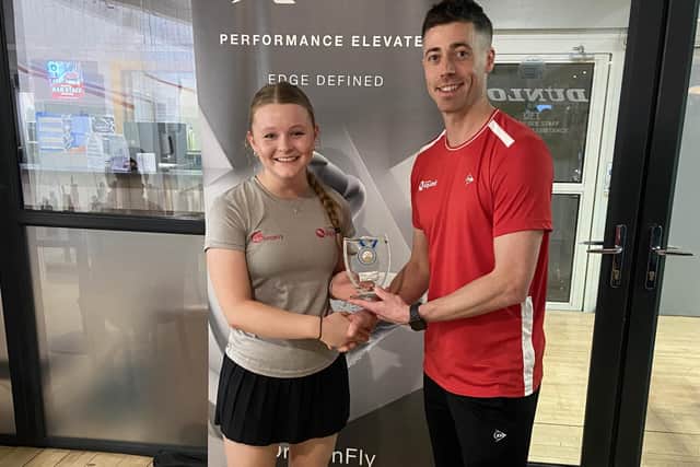 Bridlington's rising squash star Hattie Langley has been earning more honours over the past 12 months.