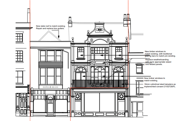 Hotel plan, 2 St Ann's Staith, Whitby.