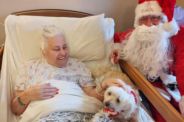 Santa came to visit the care home, alongside a variety of Christmas stalls.