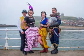 Steampunks in Whitby.