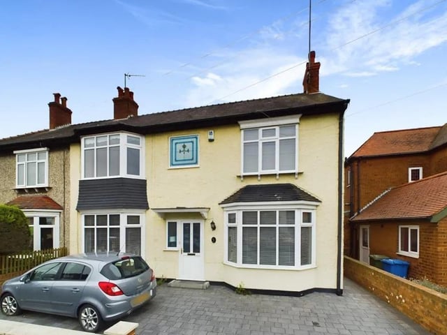 This three bedroom and two bathroom semi-detached house is for sale with Hunters with a guide price of £270,000.