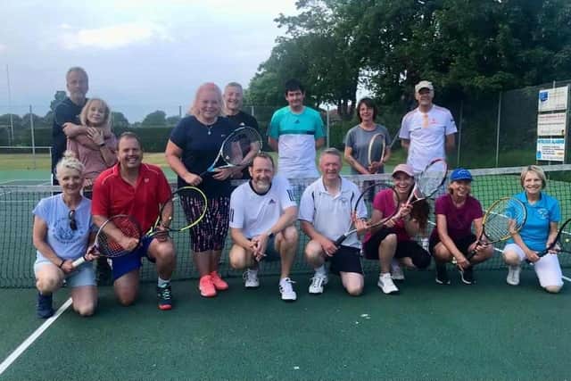 The players who participated in the Bridlington Lawn Tennis Club mixed doubles event last weekend.