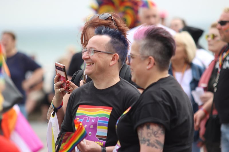 Bridlington was in the Pride spirit on Saturday July 1, with a number of people visiting the town for the Pride celebrations.