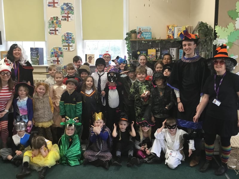 World Book Day fun for children at Lealholm School.