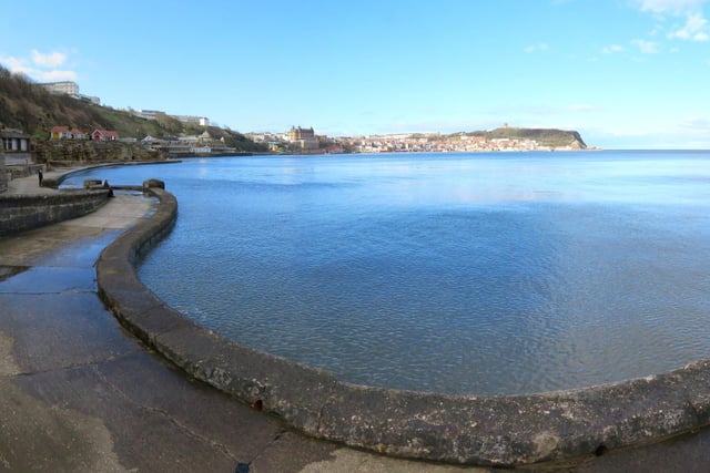 Scarborough South Bay from the former swimming pool, by Tony Freeman