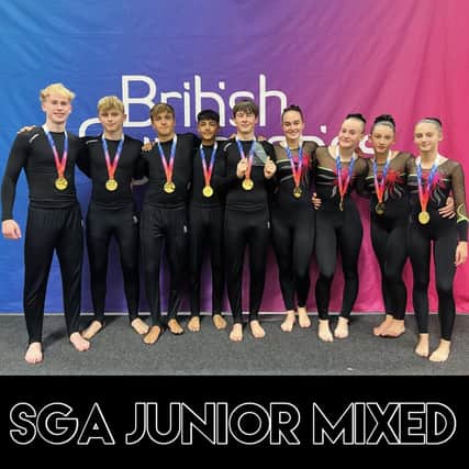 The Scarborough Gymnastics Academy Junior Mixed Team won the gold medal at the British TeamGym Championships.