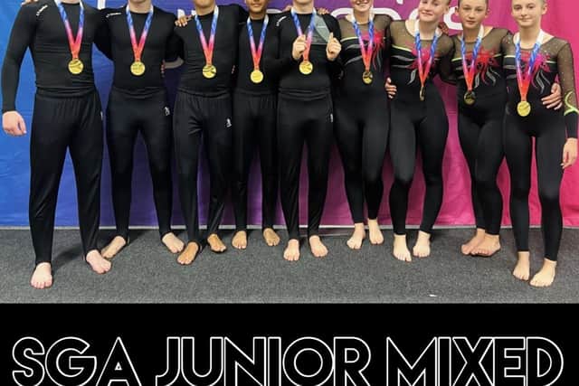 The Scarborough Gymnastics Academy Junior Mixed Team won the gold medal at the British TeamGym Championships.