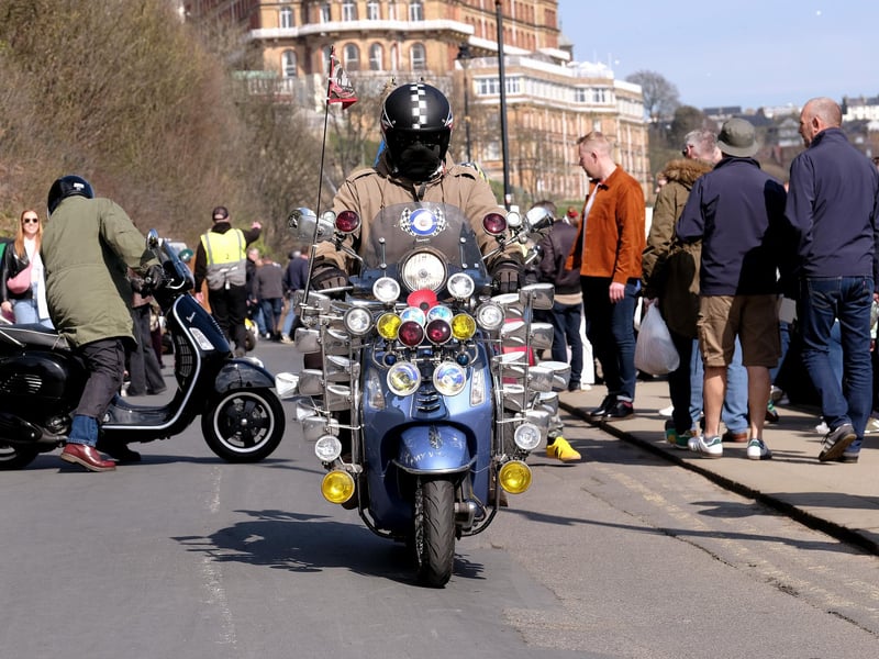Arriving at Scarborough Spa in style.