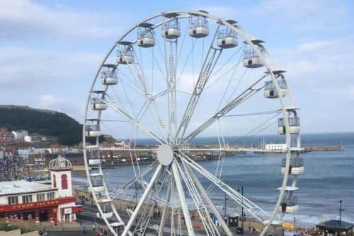 Ferris wheel in Scarborough at former Futurist Theatre site.