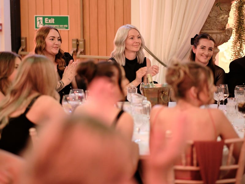 120 people attended the black tie dinner.