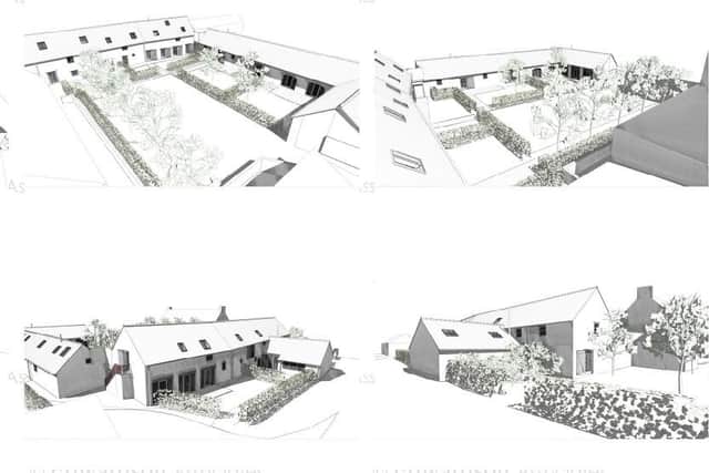 Graffitoe Farm, proposed elevations.