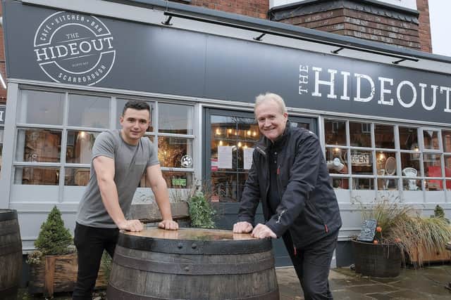 The Hideout manager Jordan Padgham and Mike Padgham.
picture: Richard Ponter