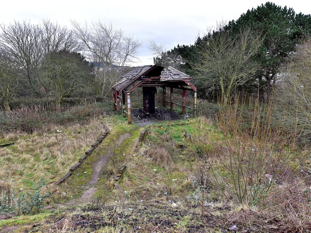 What remains of Mr Marvels Fun Park, overgrown and abandoned.