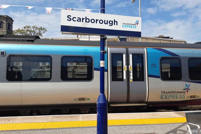 TransPennine Express at Scarborough Railway Station.  Courtesy Anttoni Numminen/LDRS
