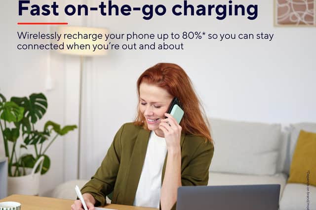 Magno quickly and easily charges iPhone 12 models or higher using magnetic force.