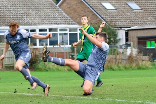 Brid Rovers Millau boosted their title hopes with a 3-0 home win against Easington. Photos by TCF Photography