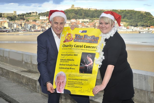 The Festive Spectacular is promoted by Nigel Wood and Spa Manager Jo Agar, pictured here in 2017.
