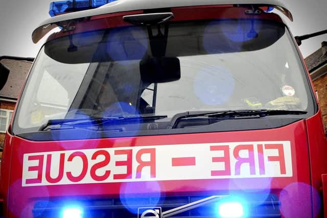 Scarborough fire crew was called out to a motorbike on fire, on Marine Drive.