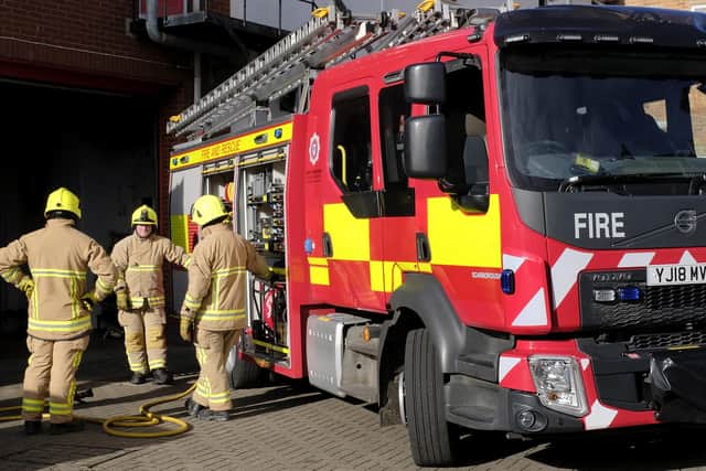 Firefighters at Scarborough Fire Station