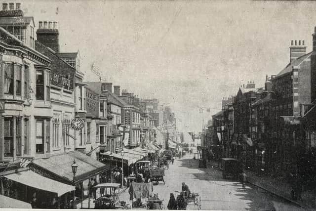 In the Edwardian era, historic King Street was a real mecca for shoppers. Postcard: Aled Jones
