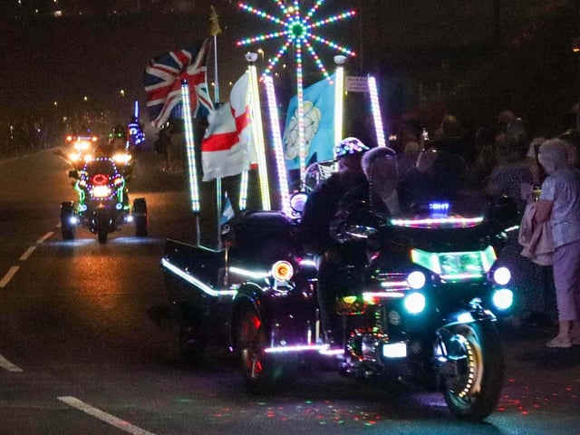 Scarborough's Honda Goldwing Light Display came to town over the weekend.
