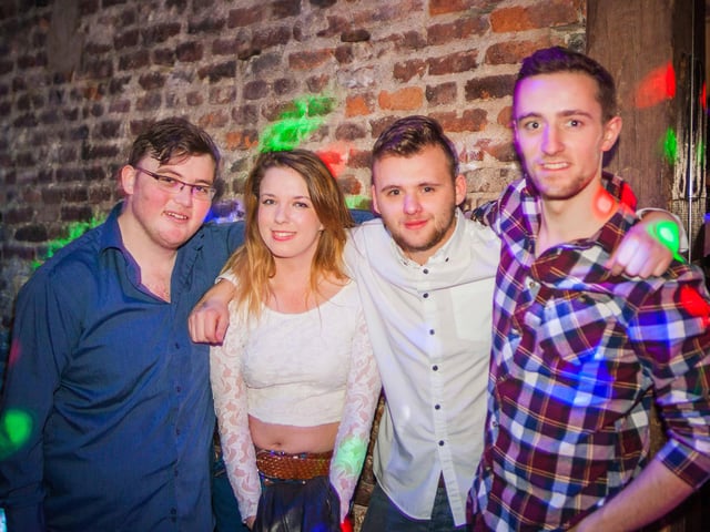 Liam, Becki, Tom & Adrian enjoying their big night out!