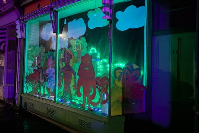 The Wizard of Ox light installation on Hanover Road.
