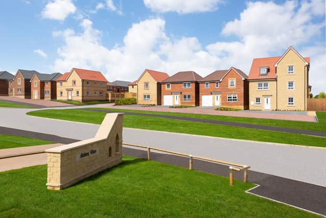 David Wilson Homes is due to launch its Chaloners Green development in Whitby (image of the sister development, Barratt Homes Abbey View)
