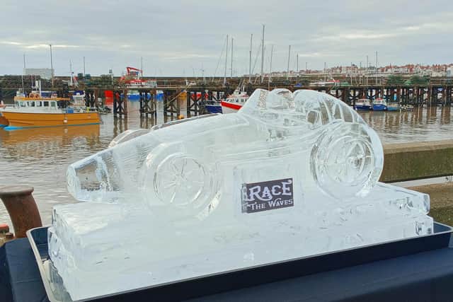 Ollie Ross spotted this Race the Waves sculpture at the harbour.