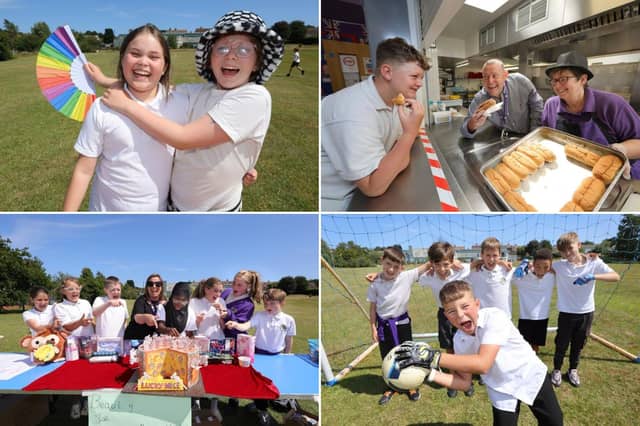 Having fun at the Year Six fundraiser at Barrowcliff