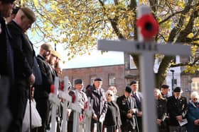 During last year's ceremony. Picture: Richard Ponter