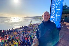 Bridlington Road Runner Stuart Bowes was the official starter for the McCain Yorkshire Coast 10K on Sunday morning. PHOTOS BY TCF PHOTOGRAPHY