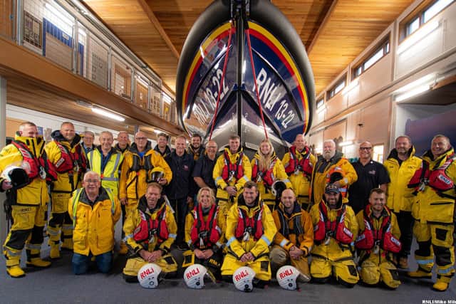 The RNLI volunteer crew at the Bridlington lifeboat station. Photo: RNLI/Mike Milner.