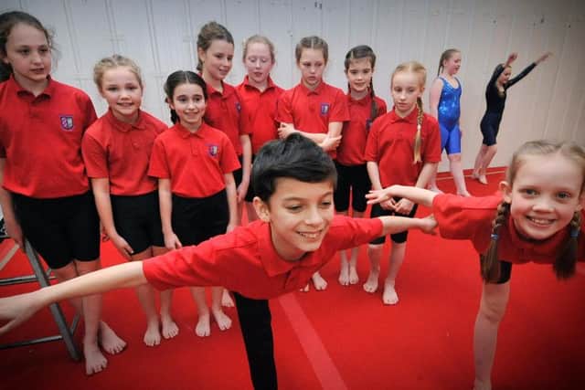 Children from Newby & Scalby Primary School. Pictures; Richard Ponter