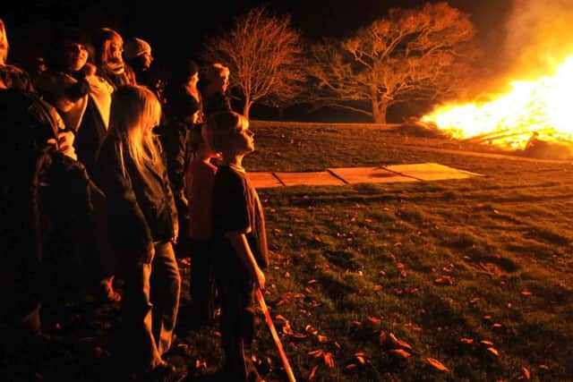 Bonfire night in Scarborough