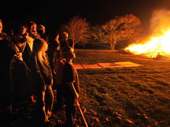 Bonfire night in Scarborough