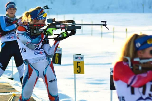 Sofie Hopkins takes aim