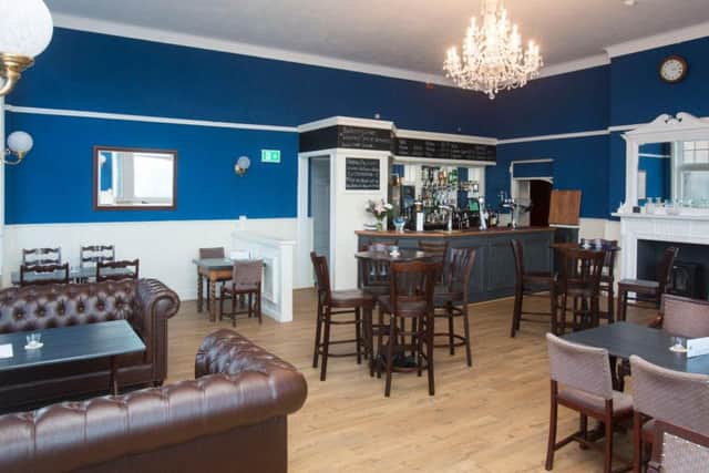 The newly renovated bar area.