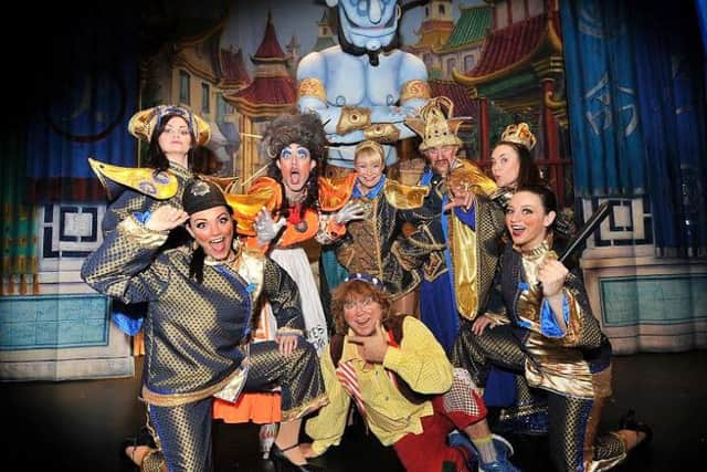 The cast line up for Aladdin
