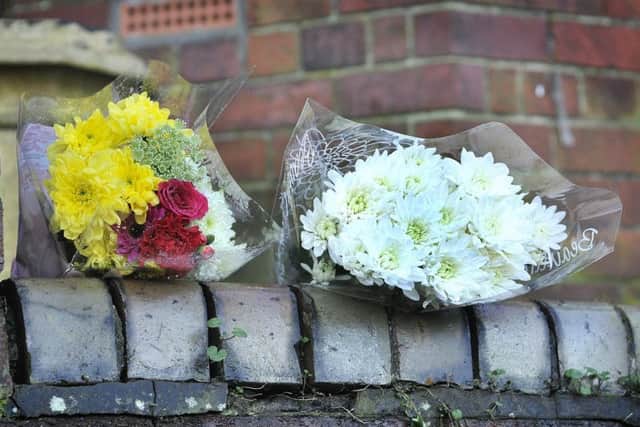 Flowers at the St John's Avenue address