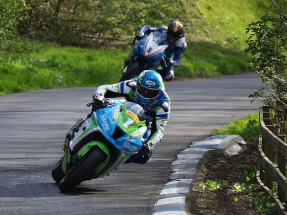 Dean Harrison leads the way at Oliver's Mount