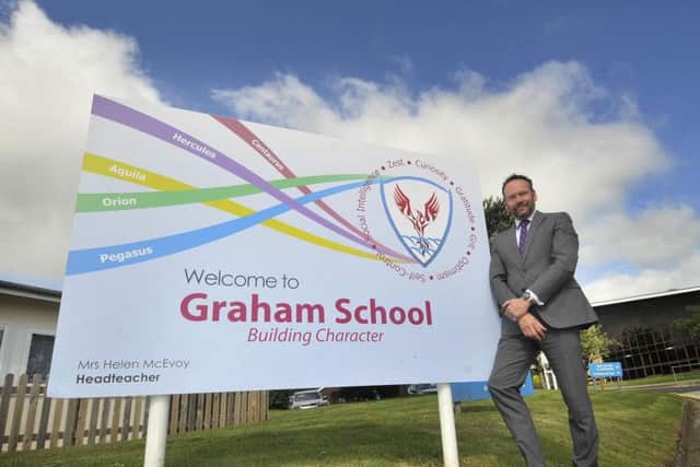 New headteacher Mr Brockwell aims to make to Graham an "outstanding school".